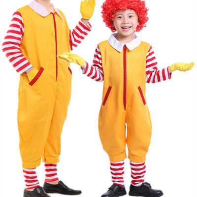 Children's Adult Clown Costume M Donalds