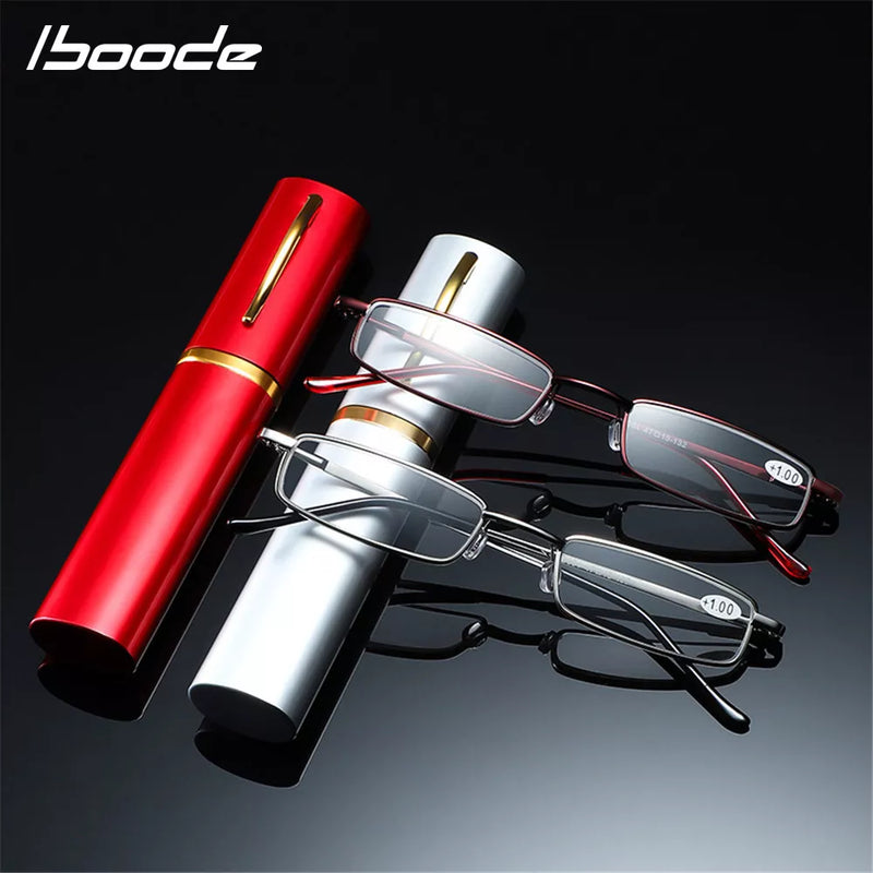 Unisex Reading Glasses With Case Diopter