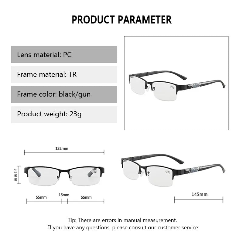 Reading Glasses High Quality Half-frame