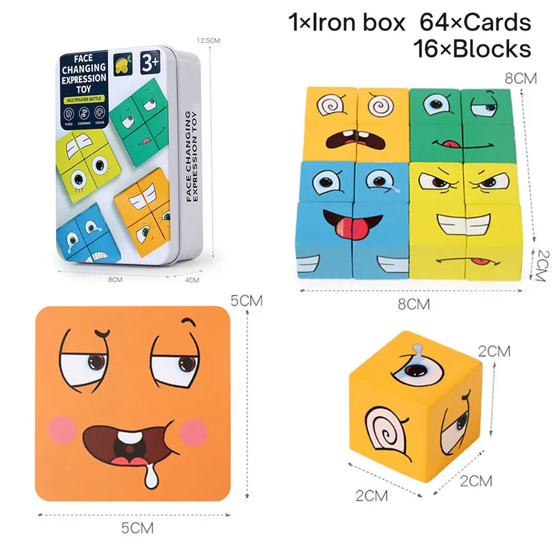 48% OFF - Kids blocks Face Change Cube Puzzlek.