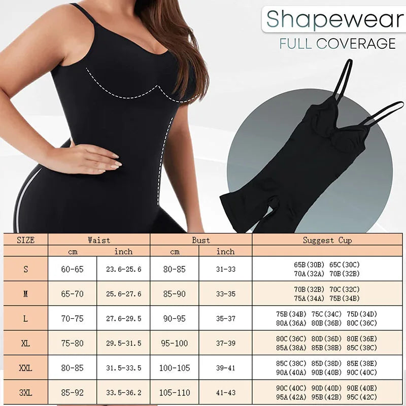 Bodysuits Full Coverage Shapewear Seamless.