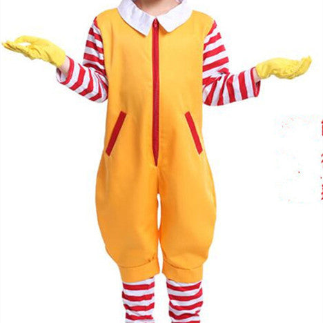 Children's Adult Clown Costume M Donalds